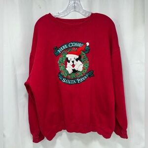 Big Dogs Here Comes Santa Paws Crewneck